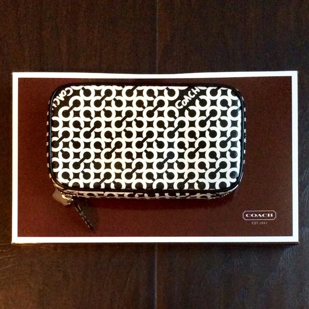 πHP!π *NWT* Coach Op Art Jewelry Pouch - Picture 7 of 7